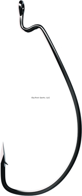 Picture of Eagle Claw Trokar Ewg Worm Hook, Size 4/0, Forged, Z Bend, Non-Offset, Ringed Eye, Black Chrome, 5 Per Pack