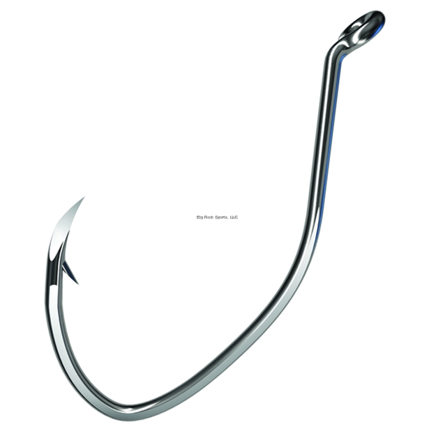 Picture of Eagle Claw Trokar Pro-V Octopus Hook, SZ 2/0, Platinum Chrome, 8Pk