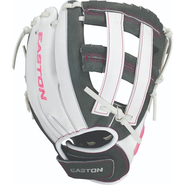 Picture of Easton Ghost Flex Softball Glove 10In Gry-Wht-Pnk RH Throw