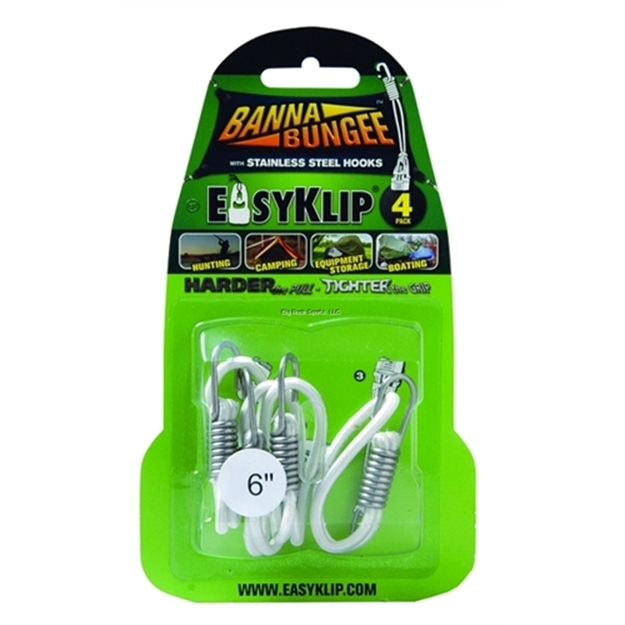 Picture of Easyklip Easyklip 49062 White Bannabungee 6" Loop