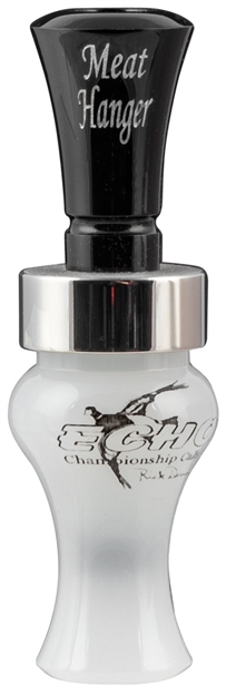 Picture of  Echo Calls 79010 Meat Hanger  Double Reed Mallard Sounds Attracts Ducks Black/Pearl Acrylic 643680790108