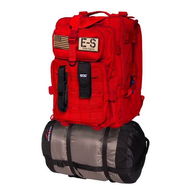Picture of Echo-Sigma Emergency Bug Out Bag Red