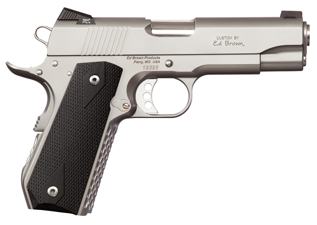 Picture of ED Brown Ac-Ss Alpha Carry Sao 45 Acp 4.25" 7+1 Black Poly Grip Stainless Steel