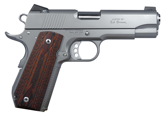 Picture of ED Brown Ebcss9mm Classic 9Mm Soa 4.2" 7+1 Laminate Wood Grip Stainless