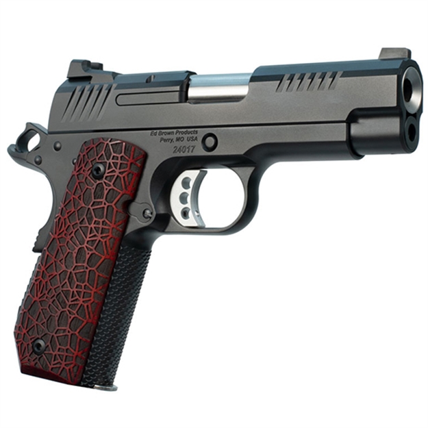 Picture of  ED Brown Evokc9g4 1911 Evo Kc9 9Mm Luger 9+1 4" Stainless Bull Barrel, Black Gen4 Serrated Carbon Steel Slide & Frame W/Beavertail, Black G10 Grip, Ambidextrous 800732701103