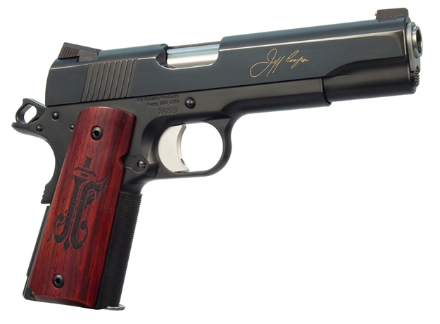 Picture of ED Brown Jc19bbpkg Jeff Cooper Commemorative  45 Acp 5" 7+1 Blued High Polished Blued Steel Cocobolo Grip