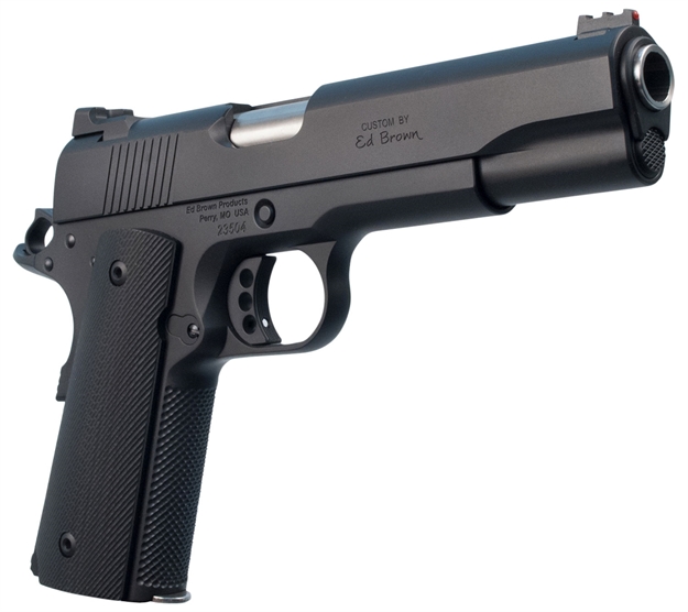 Picture of  ED Brown Sf18g4 Special Forces Gen4 45 Acp 7+1 5" Stainless Steel Barrel, Stealth Gray Serrated Carbon Steel Slide, Stealth Gray Stainless Steel Frame W/Beavertail, Black VZ Grip, Right Hand 800732701042