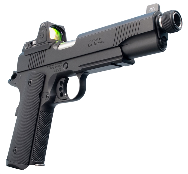 Picture of ED Brown Sr18g4 Special Forces SR 45 Automatic Colt Pistol (Acp) Single 5" 7+1 TB Ns/Red Dot Black Polymer Grip Black Gen4 Stainless Steel