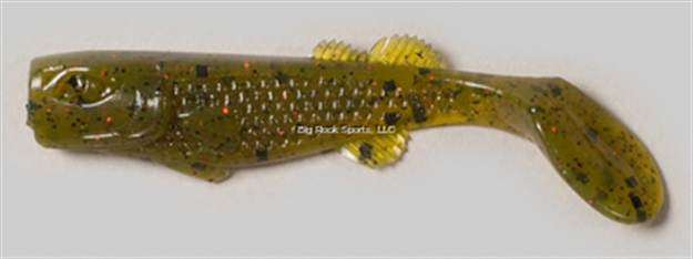 Picture of Edge Hybrid Flurry Minnow Swimbait, 3", Fire Avocado, Floating, 10/Carton