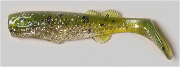 Picture of Edge Hybrid Flurry Minnow Swimbait, 3", Greenback, Floating, 10/Carton