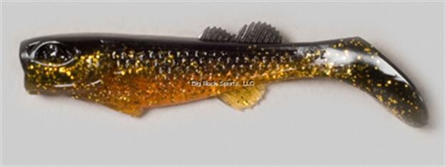 Picture of Edge Hybrid Flurry Minnow Swimbait, 3", Pumpkin Head, Floating, 10/Carton