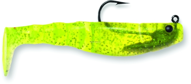 Picture of Egret Mambo Mullet Swimbait, 3 1/2", 1/4 Oz, Chartreuse Silver Flake, 2/Pack
