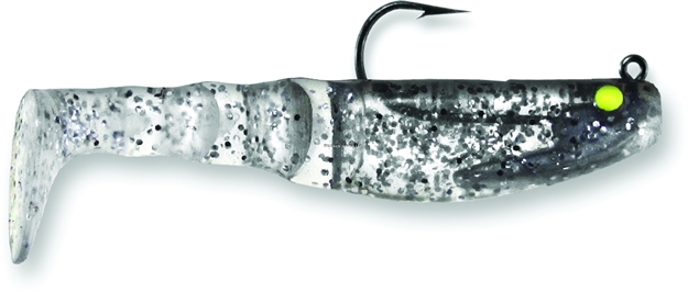 Picture of Egret Mambo Mullet Swimbait, 3 1/2", 1/4 Oz, Silver Flake/Black Back, 2/Pack