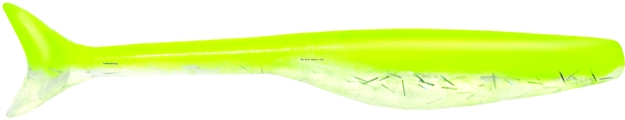 Picture of Egret Wedgetail Eel Swimbait, 5", Chartreuse Flash, 6/Pack