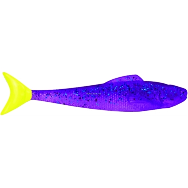 Picture of Egret Wedgetail Minnow Swimbait, 3 1/2", Purple Chartreuse, 8/Pack