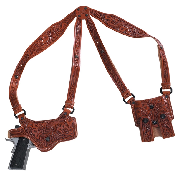 Picture of EL Paso Saddlery Spoacprr Spyder Shoulder System 1911 3-3.5" Barrels Leather Rus