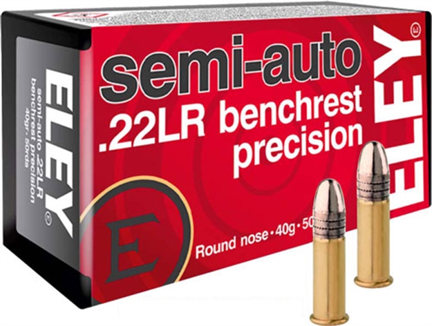 Picture of Eley Americas Precision 22Lr 40Gr Semi Auto Benchrest 50Rd 100Bx/Cs 01180 650911011802