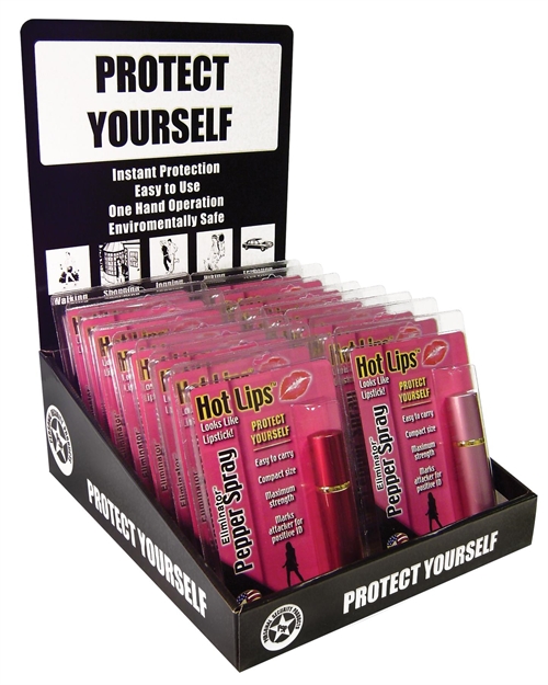 Picture of Eliminator Lsps1416 Lipstick Pepper Spray 3/4 OZ 16Ct Display