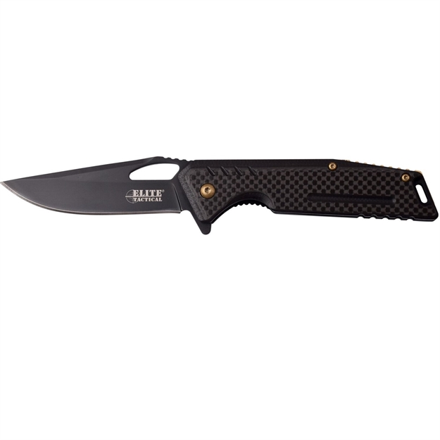 Picture of Elite Tactical Evolution Folding Clip Knife 4.5 Closed Black