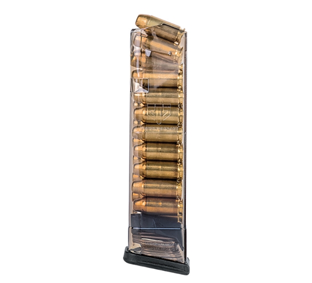 Picture of Ets Group Group Glk22140 Pistol Mags Competition Legal 19Rd 40 S&W Compatible W/Glock 22/23/24/27/35 Gen1-4 Clear Polymer GLK-22-140 854094005379