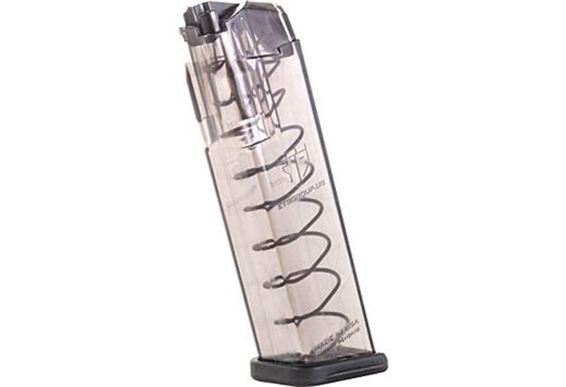 Picture of Ets Group Group Smkglk1710 Pistol Mags  10Rd Limited 9Mm Luger Compatible W/ Glock 17/19/26/45/18/19X/34 Smoke Polymer SMK-GLK-17-10 850016478467