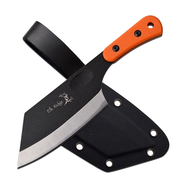 Picture of Elk Ridge Er-200-04W Fixed 4.75In Blade Knife  Black-Orange