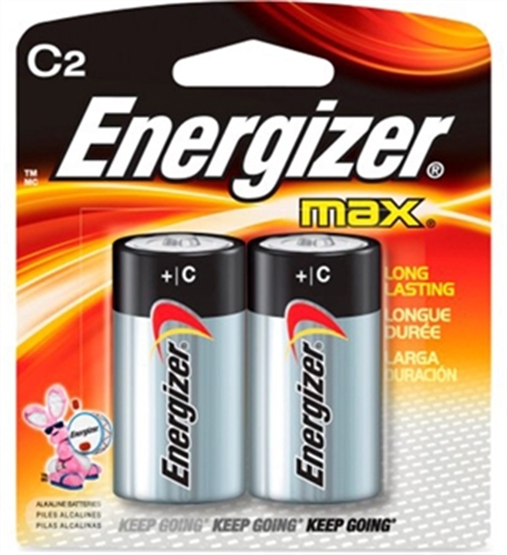 Picture of Energizer Max Alkaline C Batteries 2Pk E93BP-2