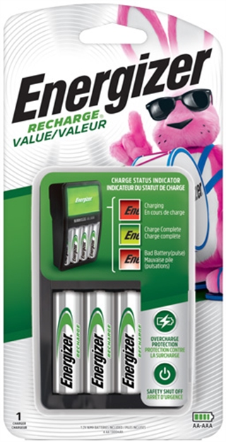Picture of Energizer Charger For AA And Aaa Rechargable Batteries! CHVCMWB-4