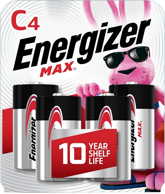 Picture of Energizer E93bp4 C Max Black & Silver 1.5V Alkaline, Qty (4) Single Pack E93BP-4