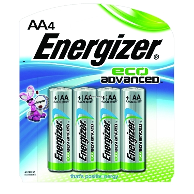 Picture of Energizer Ecoadvanced Alkaline AA Batteries 4Pk