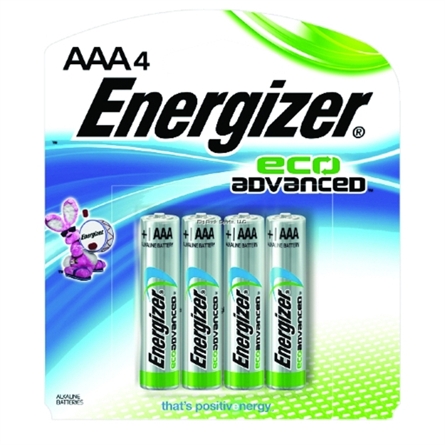 Picture of Energizer Ecoadvanced Alkaline Batteries Aaa-4Pk