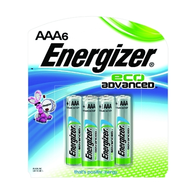 Picture of Energizer Ecoadvanced Alkaline Batteries Aaa-6Pk