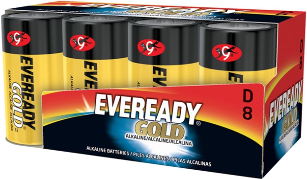 Picture of Energizer Eveready Gold Alk D 8Pk
