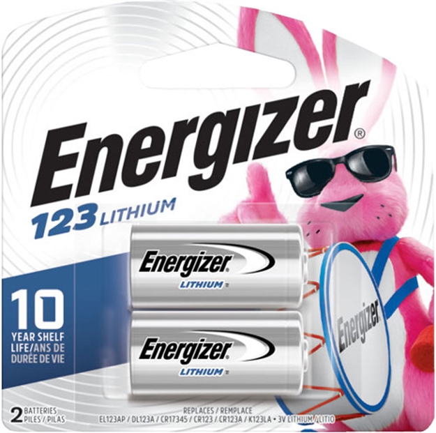 Picture of Energizer Lithium Batteries Cr123a 2-Pack EL123APB2 039800082725
