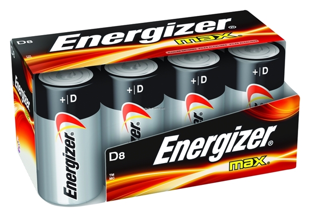 Picture of Energizer Max Alkaline D Batteries 8Pk