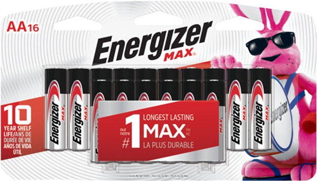 Picture of Energizer Max Batteries AA 16-Pack E91LP16 039800108036