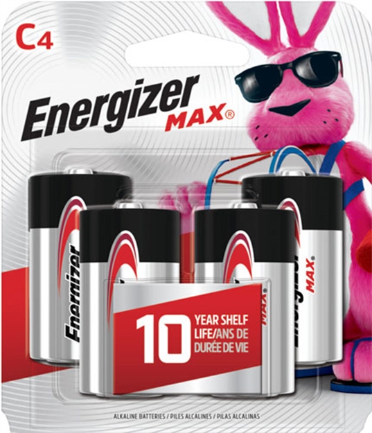 Picture of Energizer Max Batteries C 4-Pack! E93BP4