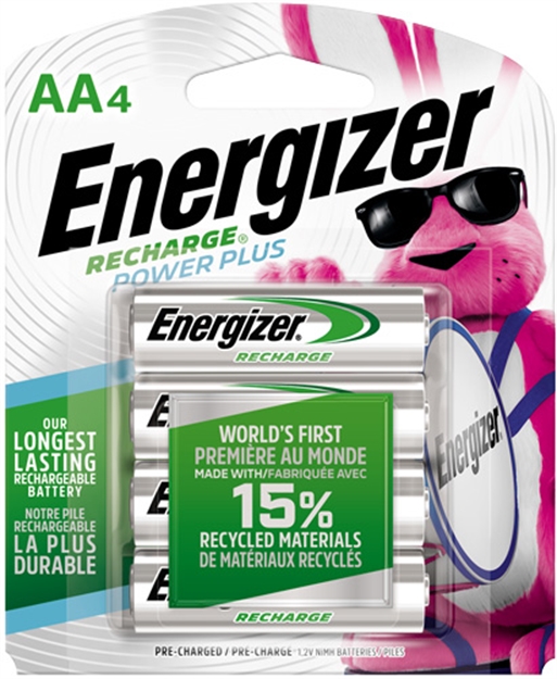 Picture of Energizer Rechargable Power Plus Batteries AA 4 Pack! NH15BP-4