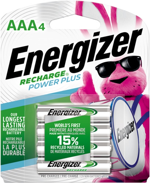 Picture of Energizer Rechargable Power Plus Batteries Aaa 4 Pack! NH12BP-4