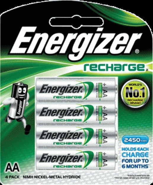 Picture of Energizer Recharge Batteries AA 4Pk