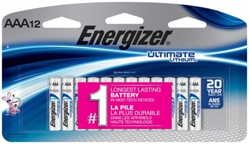 Picture of Energizer Ultimate Lithium Aaa Batteries 12 Pack