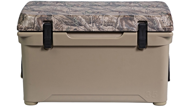 Picture of Engel Coolers Deepblue 35 Tan W/ Camo Lid