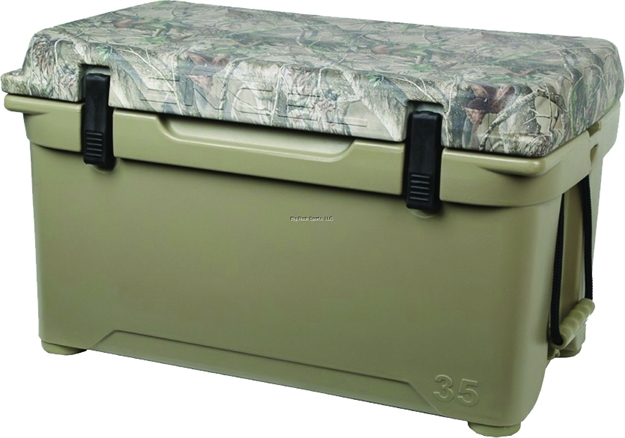 Picture of Engel Deep Blue Ice Box 35Qt Tan W/Camo Lid