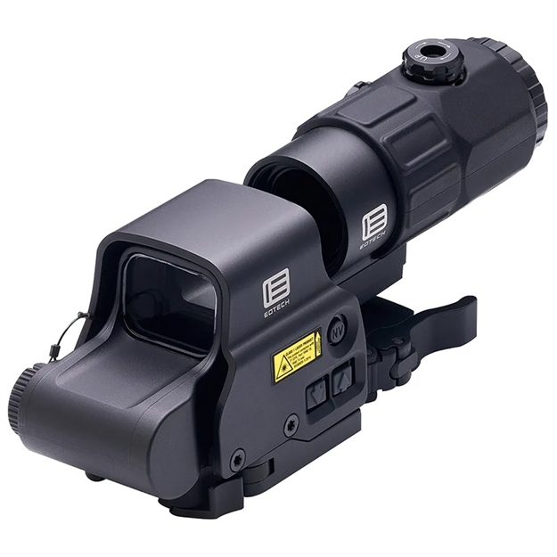 Picture of  Eotech Hhsvi Hhs VI Exps & G43 Magnifier Matte Black 1X/3X 1.20" X 0.85"  1 Moa Red Dot/68 Moa Ring