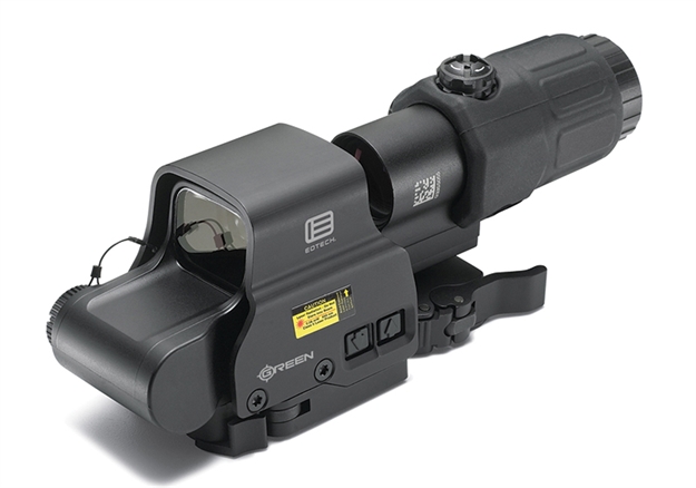 Picture of  Eotech Hhsgrn Hhs Green Exps & G33 Magnifier Matte Black 1X/3X 1.20" X 0.85" 1 Moa Green Dot/68 Moa Ring 672294600633