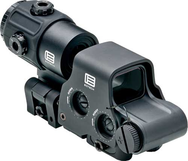 Picture of  Eotech Hhsvi Hhs VI Exps & G43 Magnifier Matte Black 1X/3X 1.20" X 0.85"  1 Moa Red Dot/68 Moa Ring 672294600879