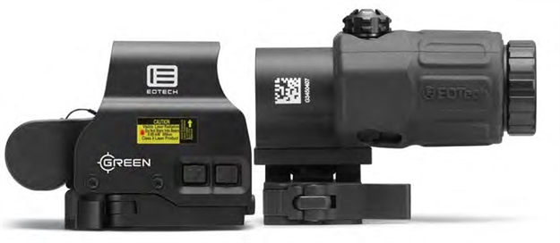 Picture of  Eotech Hhsgrn Hhs Green Exps & G33 Magnifier Matte Black 1X/3X 1.20" X 0.85" 1 Moa Green Dot/68 Moa Ring 672294600633