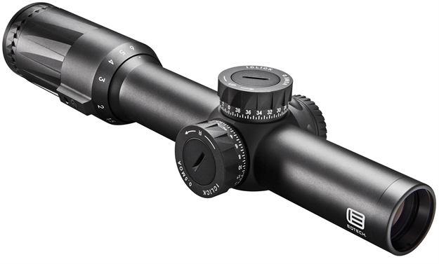 Picture of  Eotech Vdu16ffsr1g Vudu Ffp Black Hardcoat Anodized 1-6X 24Mm 30Mm Tube Illuminated Green Sr1-Mrad Reticle Features Throw Lever 672294110217