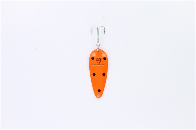 Picture of Eppinger Dardevle Imp Spoon, 2 1/4", 2/5 Oz, Fluorescent Orange/Black Dots, Nickel Back