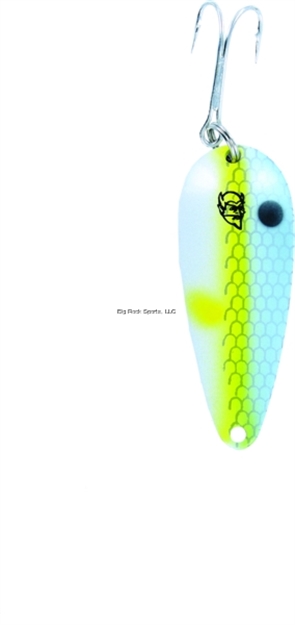 Picture of Eppinger Dardevle Imp Spoon, 2 1/4", 2/5 Oz, Hot Shad, Nickel Back